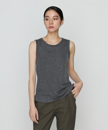 ラメテレコ タンクトップ