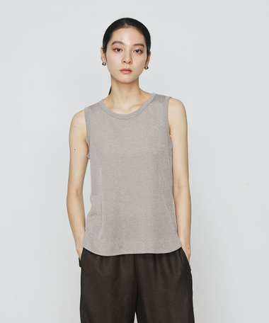 ラメテレコ タンクトップ