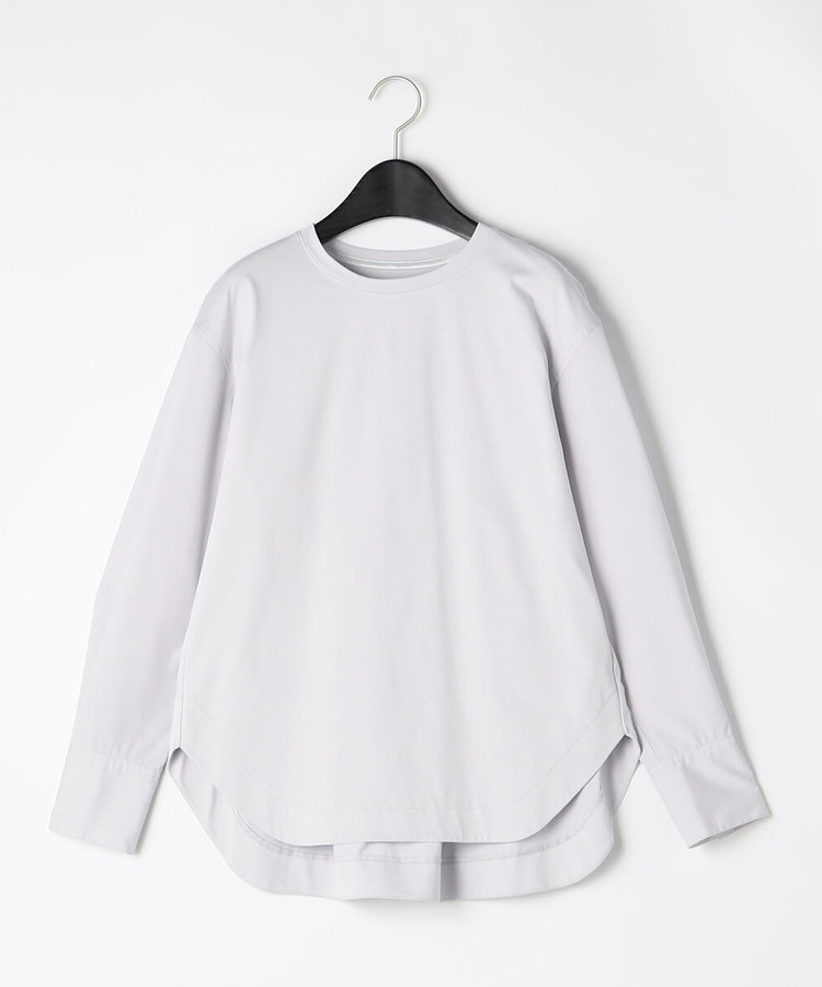 プレーティング天竺 袖カフスカットソー