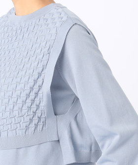 セットアップ対応／前後2WAY／ツインニット】ブライトストレッチヤーン