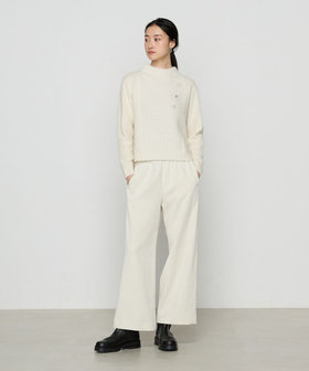 〔 +サイズ 〕 ラクーン×アンゴラブレンドヤーン パーティーニット・ボトルネックセーター COMME CA｜ラクーン*アンゴラブレンドヤーン パーティーニット