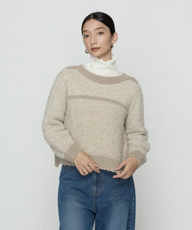 ふわもこモールシャギーヤーン ファーセーター