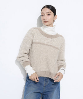 ふわもこモールシャギーヤーン ファーセーター