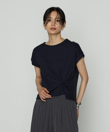 〔 TALLサイズ 〕 コットン強撚ポンチ デザインタックシャツ