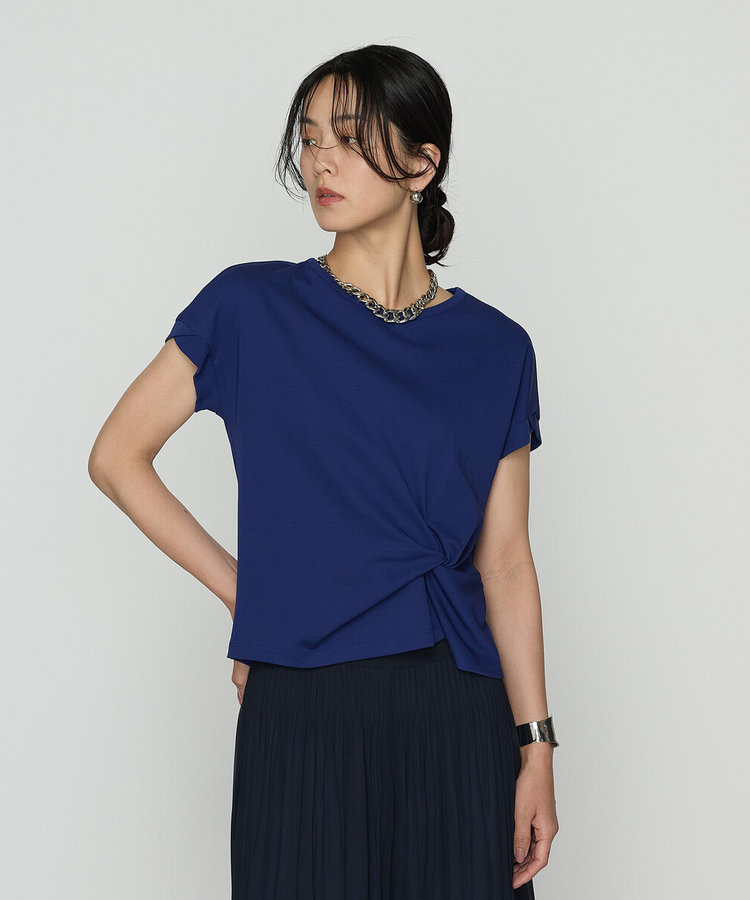 〔 TALLサイズ 〕 コットン強撚ポンチ デザインタックシャツ