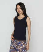 TALLサイズ 〕 強撚ガステレコ／オーガニック レイヤードタンクトップ