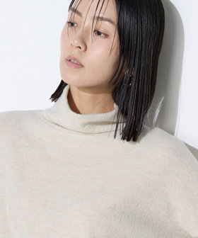 TALLサイズ 〕 ウールブークレー ボトルネックプルオーバー（76-01EM04