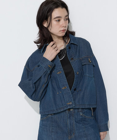〔TALLサイズ〕10オンスストレッチデニム フロントタックGジャン