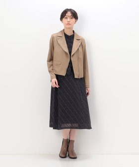 【お取り寄せ】 TALLサイズ ライダース ポンチフェイクレザーエンボス 〕 ジャケット・アウター