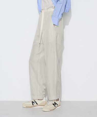 〔 TALLサイズ 〕 キュプラリネン/トリアセリネンサテン バレルシルエットパンツ