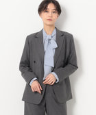 〔TALLサイズ〕【セットアップ対応】2WAYストレッチフラノ ダブルブレストジャケット