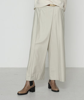 TALLサイズ 〕 【セットアップ対応】ストレッチフラノ アシンメトリー