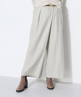 TALLサイズ 〕 【セットアップ対応】ストレッチフラノ アシンメトリー