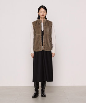 TALLサイズ 〕 フェイクファー ジレ（76-13VI05-204）｜K.T キヨコ