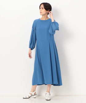 TALLサイズ 〕 バックサテン梨地ストレッチ ドレス（76-14OC02