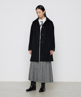 KAIKO◆ステンカラーコート/2/ウール/CML/無地/KAIKO-19-050 BURBERRYS◇ステンカラーコート⁄-⁄コットン⁄CML⁄ノバチェック メンズ