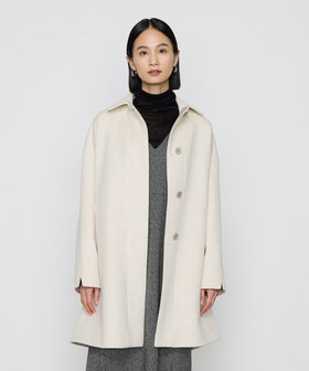 【新品】K&Mコレクション スタンドカラー Aラインコート ウール アンゴラ混 新品】K&Mコレクション スタンドカラー Aラインコート ウール