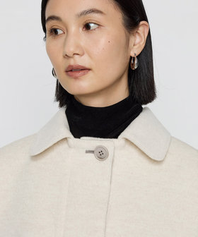 TALLサイズ 〕 アンゴラウール スタンドステンカラーコート（76-15WI04