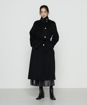 美品♡マックスアンドコー 大きいサイズ 46 ロングコートアンゴラ ツイード アンゴラウール コンバーチブルロングコート（01-15WI06-204）｜K.T