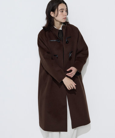 〔TALLサイズ〕アンゴラショートフリースダッフルコート
