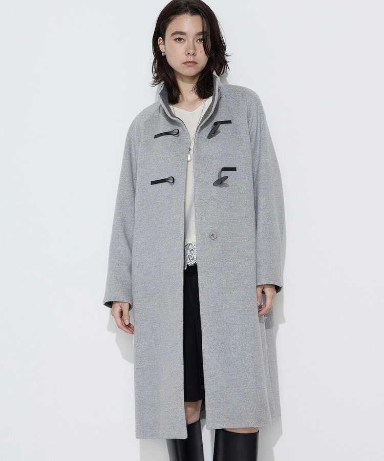 〔TALLサイズ〕アンゴラショートフリースダッフルコート