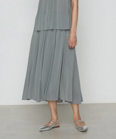 〔 TALLサイズ 〕 【セットアップ対応】シャンブレーカッセン スカート