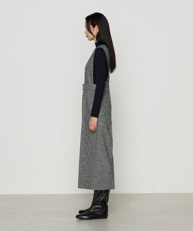 TALLサイズ 〕 【2WAY】千鳥バランサー 2WAYサロペットパンツ（76