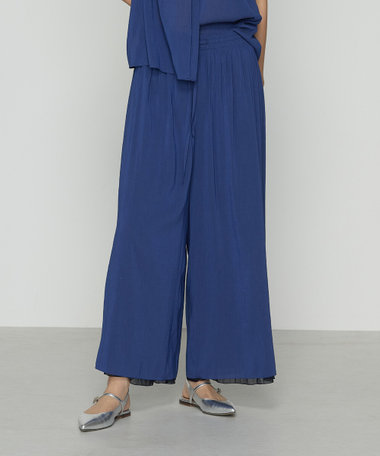 〔 TALLサイズ 〕 シフォン×シャンブレーカッセン リバーシブルパンツ