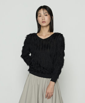 ベア ディヘアアンゴラ混 ニットプルオーバー（10-27II09-204）｜K.T