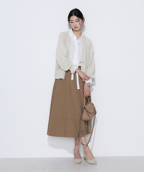 【美品★現行品】フォックス混　FFC キリカエVネックカーディガン フォックスカシミヤ Vネックカーディガン | イエナ(IENA) | マルイ