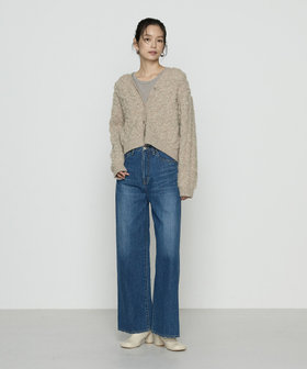 TALLサイズ 〕 パイル編み Vネックカーディガン（76-45IM06-205）｜K.T