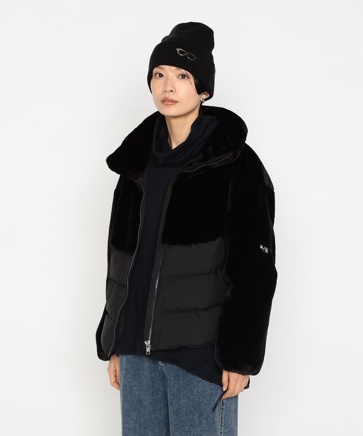 エコファー ダウンブルゾン