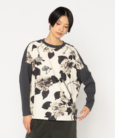 ヴィンテージフラワープリント プルオーバー