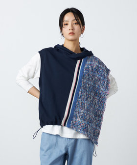 ブルーツイード フーディーベスト