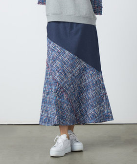 ブルーツイード ロングスカート