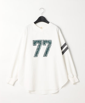ポリエステルオックス ロゴプリントプルオーバー