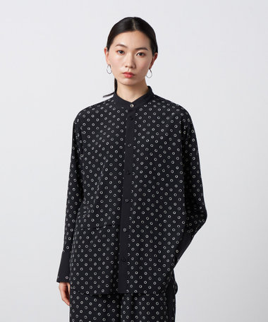 ハトメプリント シャツ