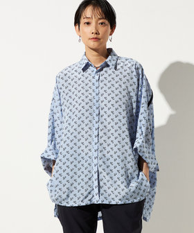 自転車プリント シャツ