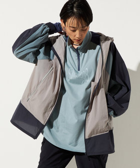 カラーブロッキング ブルゾン