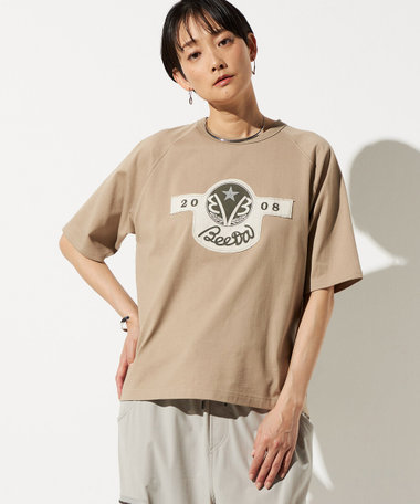 エンブレムアップリケ Tシャツ