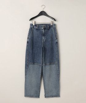 ストレッチデニム シェービングバレルパンツ