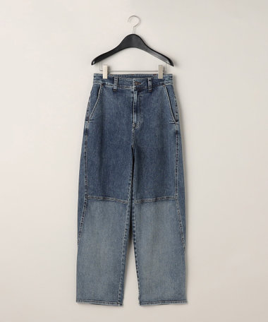 ストレッチデニム シェービングバレルパンツ