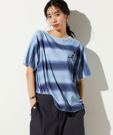 スプレーボーダーTシャツ