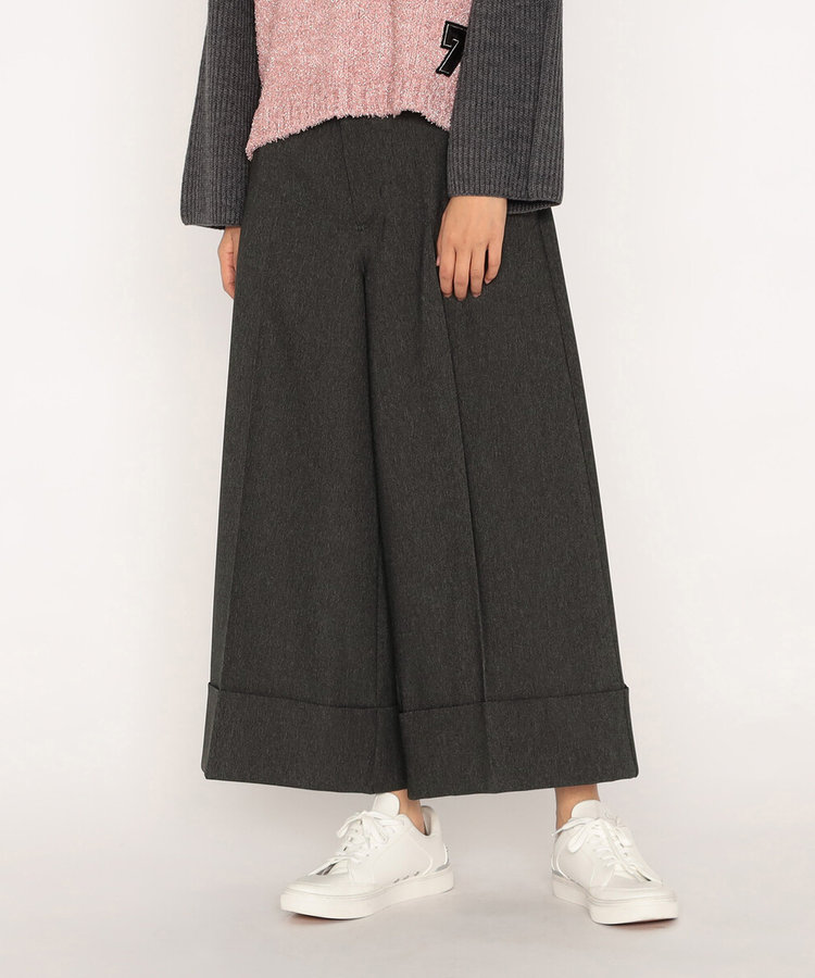 裾ダブル クロップドワイドパンツ（77-11PM18-205）｜ベータ（β