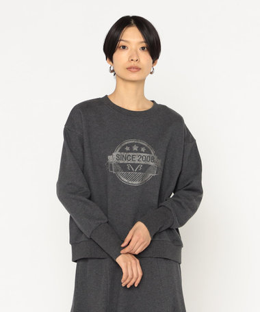 エンブレムプリント トレーナー