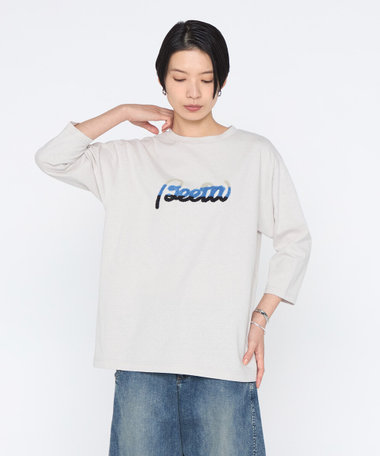 サガラ刺繍 七分袖Tシャツ