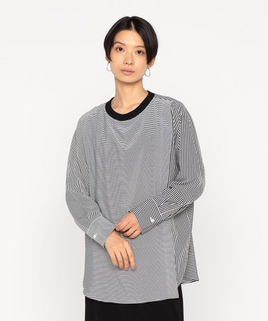 ストライプコンビ プルオーバー