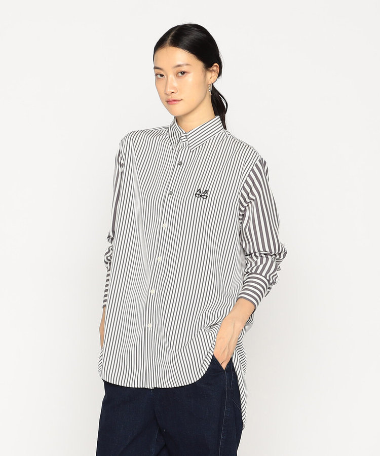 メガネ刺繍 ストライプシャツ（77-21HM09-205）｜ベータ（β）｜公式