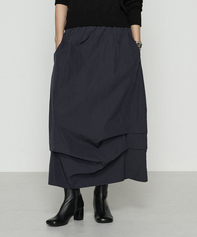 裾タック 変形スカート（77-22FM12-205）｜ベータ（β）｜公式通販