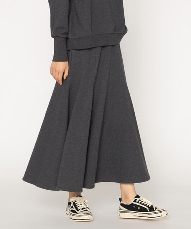 裏毛ロング フレアスカート